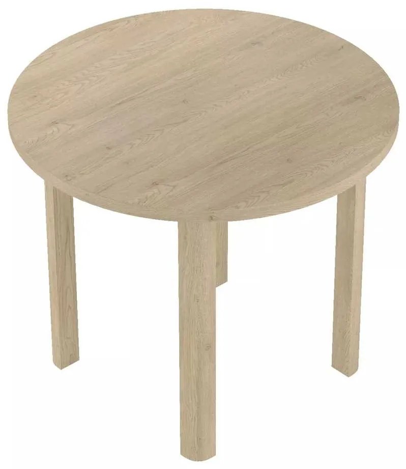 Adam étkezőasztal - 80 cm átmérő, cremona tölgy