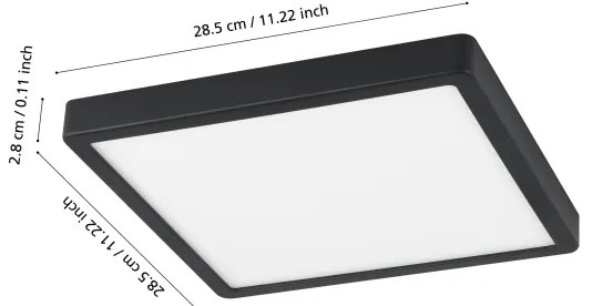 Eglo 98854 - Dimmelhető LED fürdőszobai lámpa FUEVA-Z LED/19,5W/230V IP44