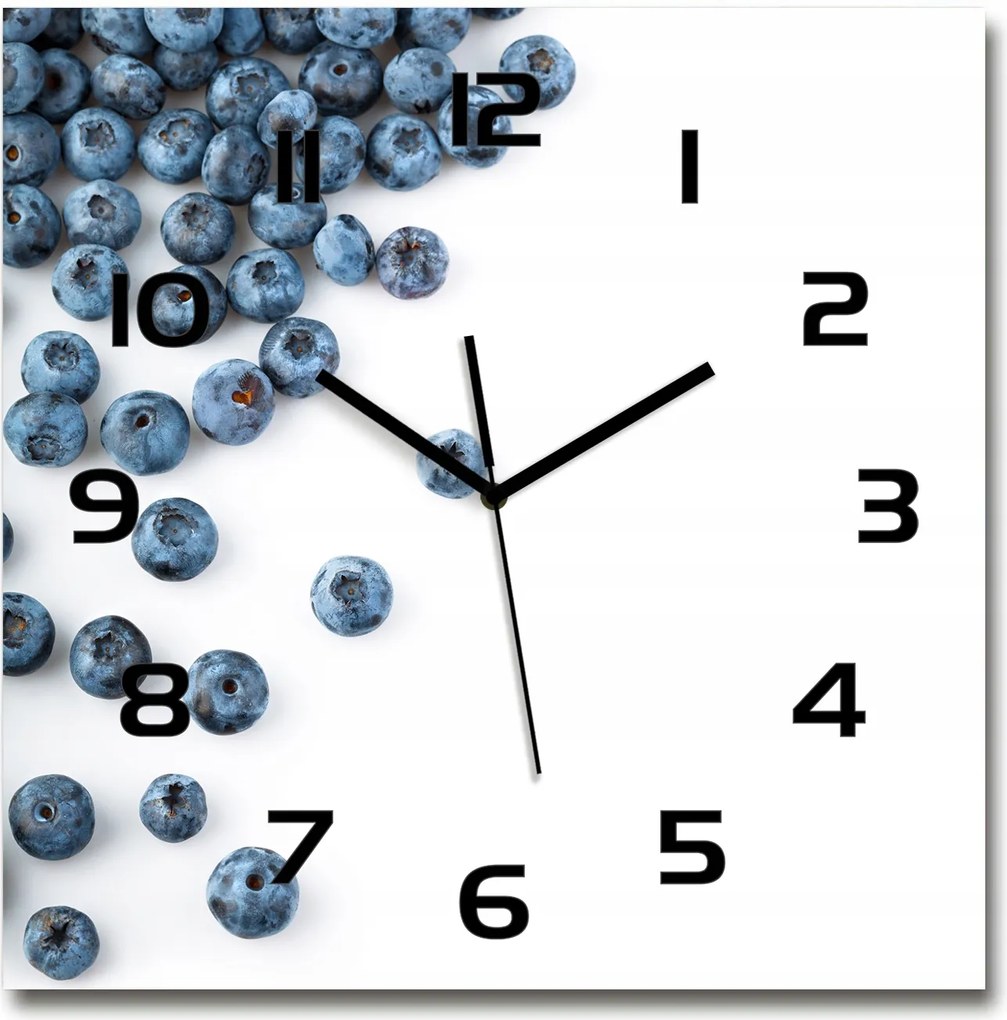 Nagy négyzet alakú üveg falióra Bogyó 60x60