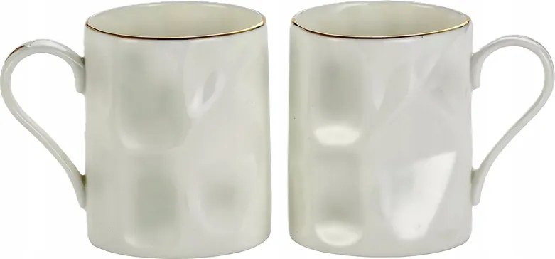 Elegáns Bögre Szett 350 ml Dombornyomott hatású porcelán 2 db-os