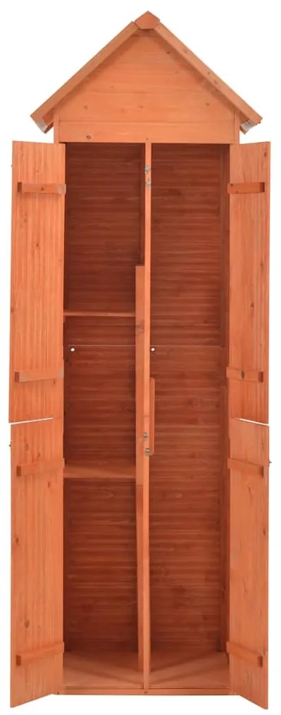 vidaXL fa kerti fészer 71 x 60 x 213 cm