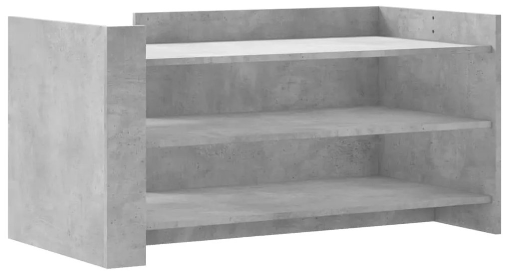 Betonszürke szerelt fa dohányzóasztal 100 x 50 x 50 cm
