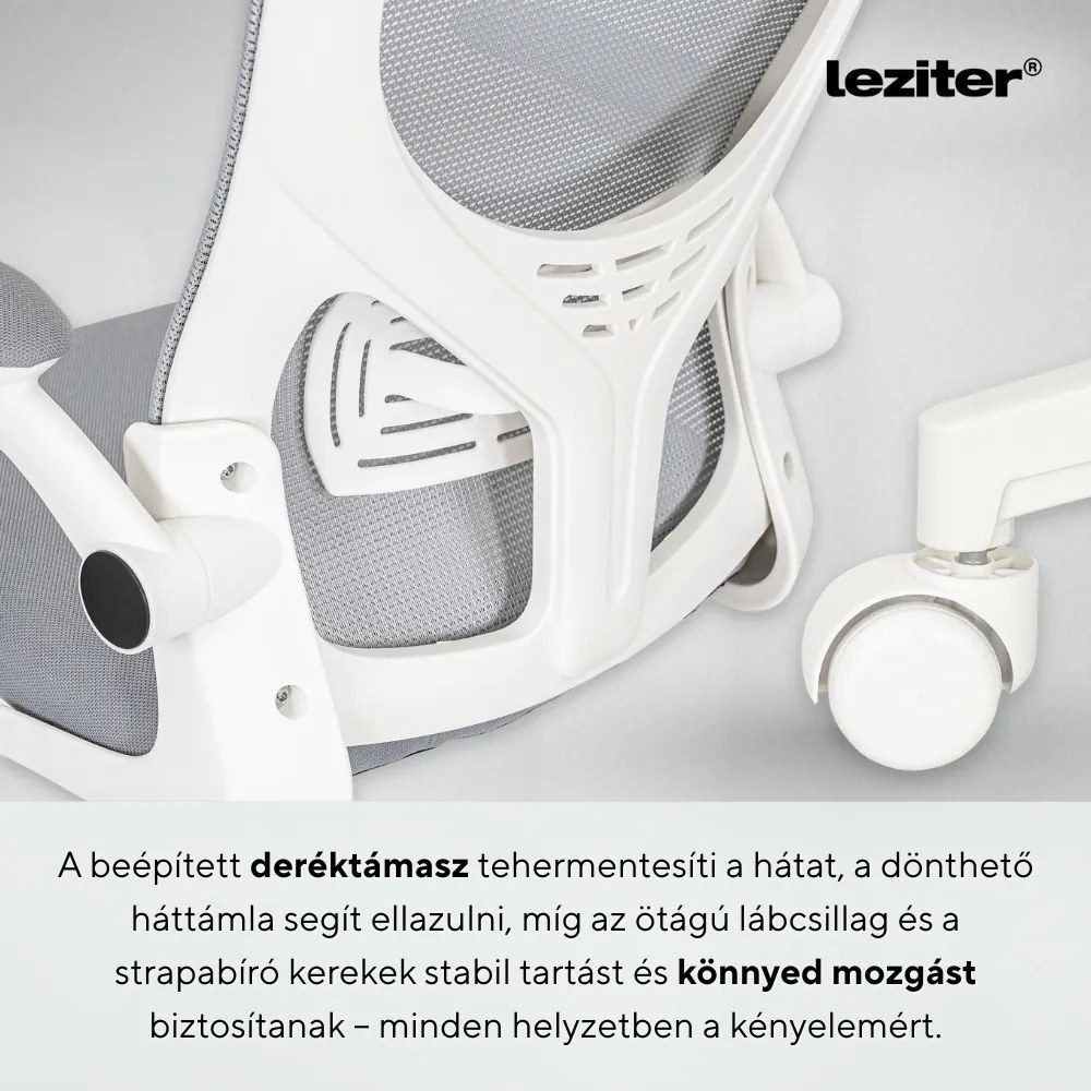 Flexo ergonomikus irodai forgószék deréktámasszal