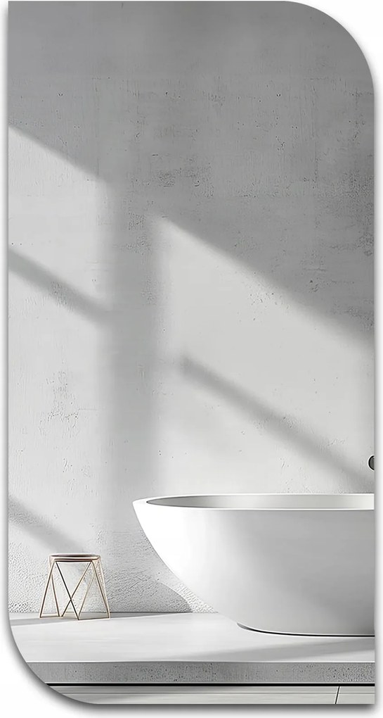 Szabálytalan alakú tükör Könnycsepp 50X120 cm falra szerelhető