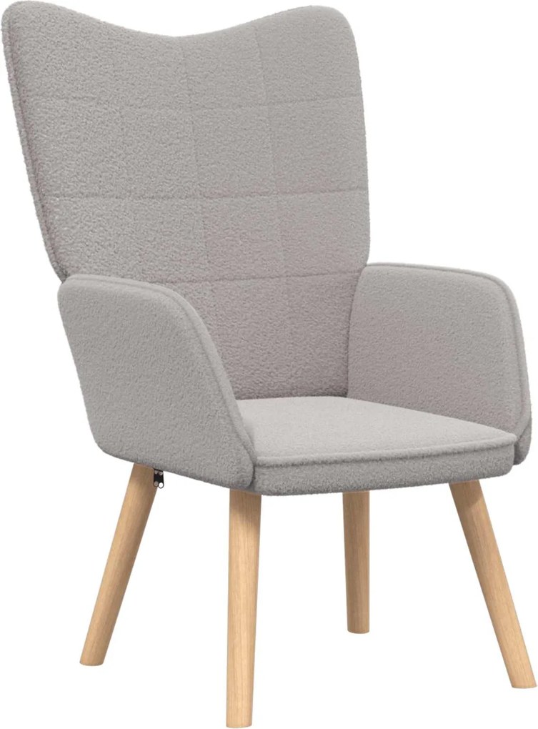 vidaXL karosszék Világosszürke 62 x 67 x 95,5 cm Sherpa szövet