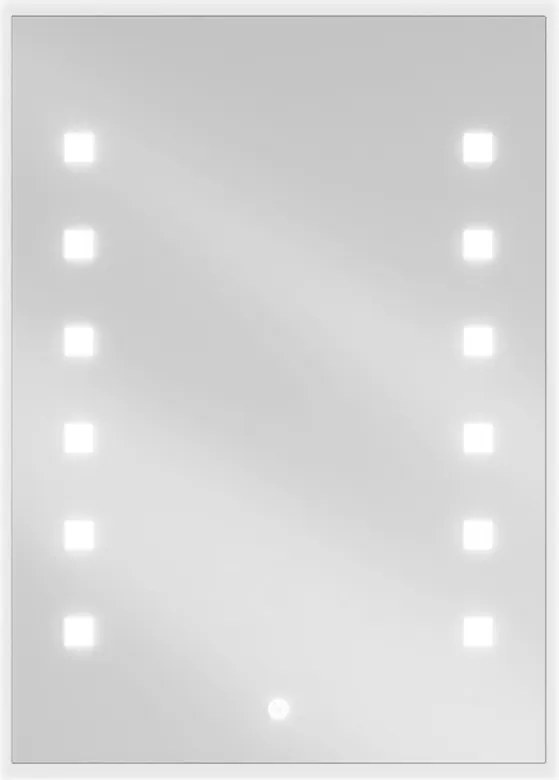 Mexen Ner megvilágított fürdőszobai tükör 50 x 70 cm, LED 6000K, páramentes - 9809-050-070-611-00