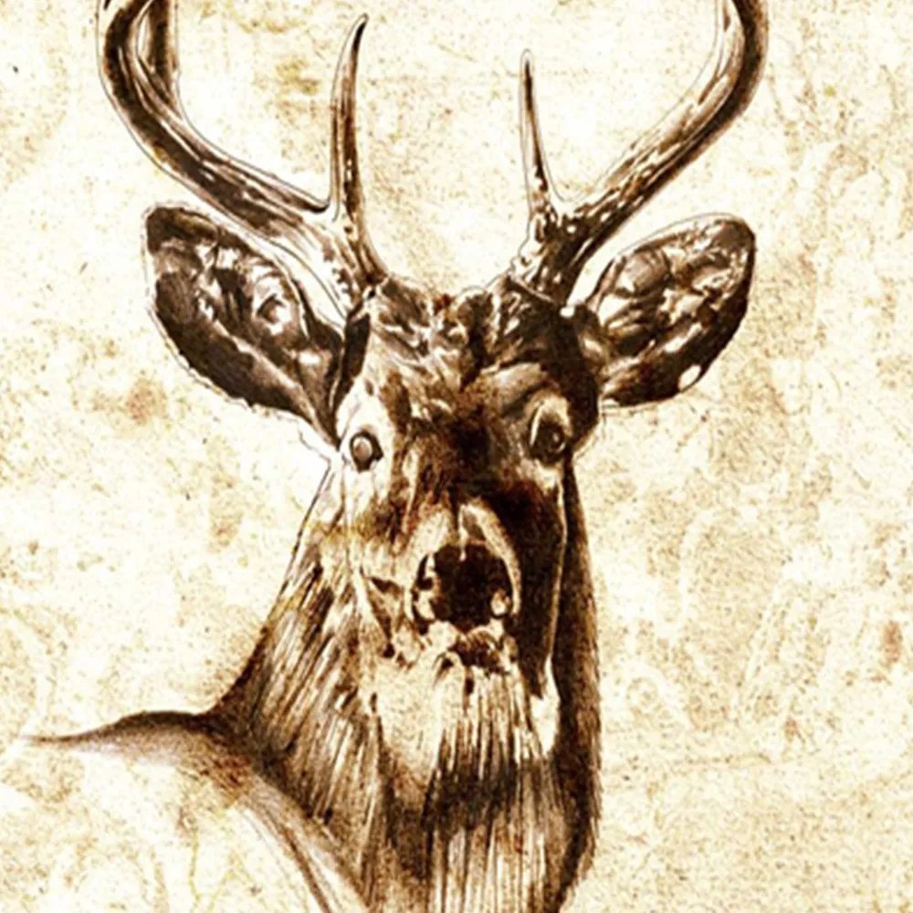 Gario Paraván Szepiaszín szarvas Méret: 180 x 170 cm, Kivitelezés: Klasszikus paraván