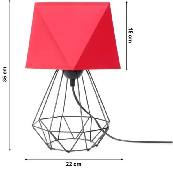 Asztali lámpa DIAMENT 1xE27/60W/230V