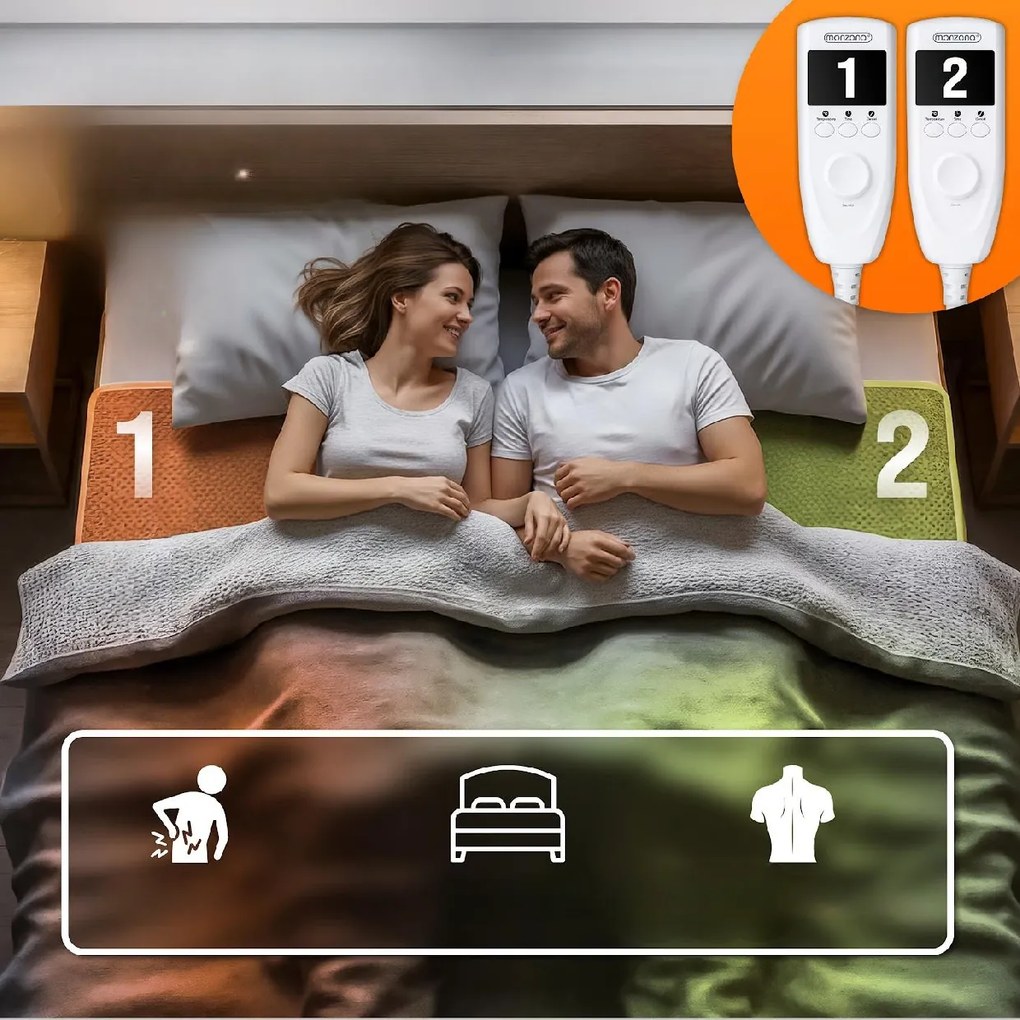 Deuba Fleece fűthető takaró - szürke