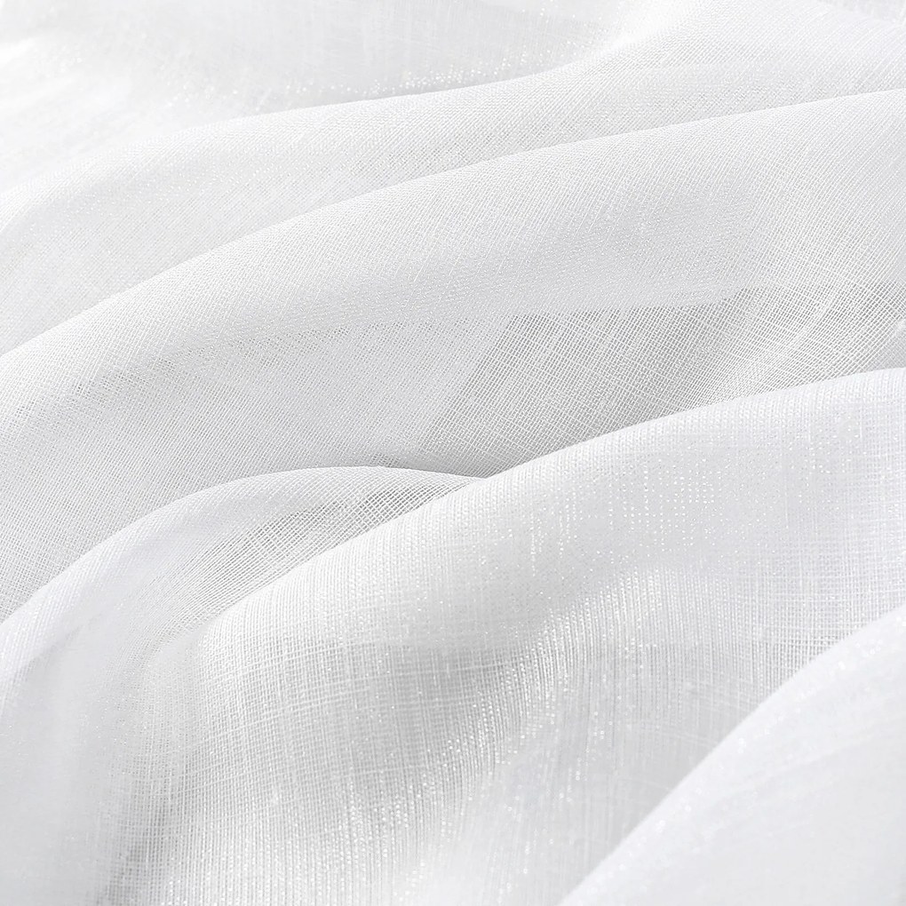 Goldea luxus, fényes függöny - fehér 300 cm