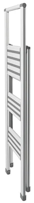 Ladder Alu fehér összecsukható fellépő, magasság 127 cm - Wenko