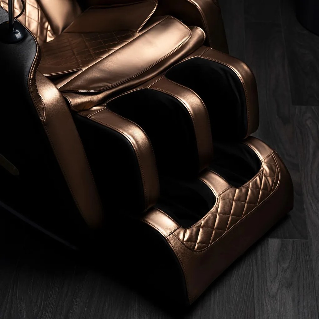 Masszázsfotel Barna Eco-bőr Kárpittal. VX MAX