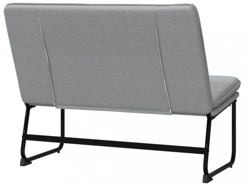 világosszürke szövet pad 100 x 75 x 76 cm