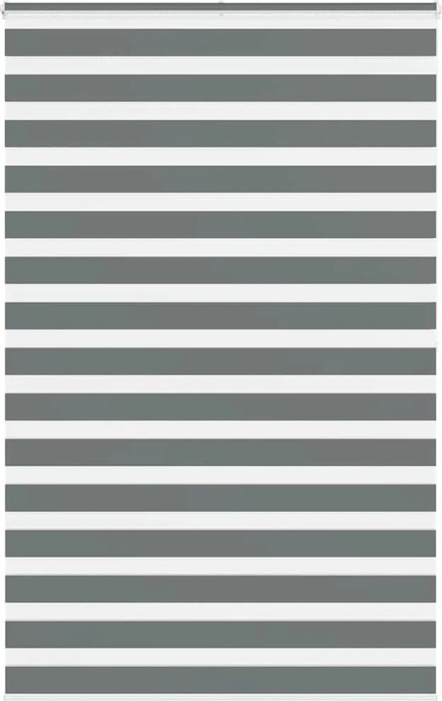 vidaXL zebrafüggönnyel sötét szürke szövetszélesség 145,9cm poliészter