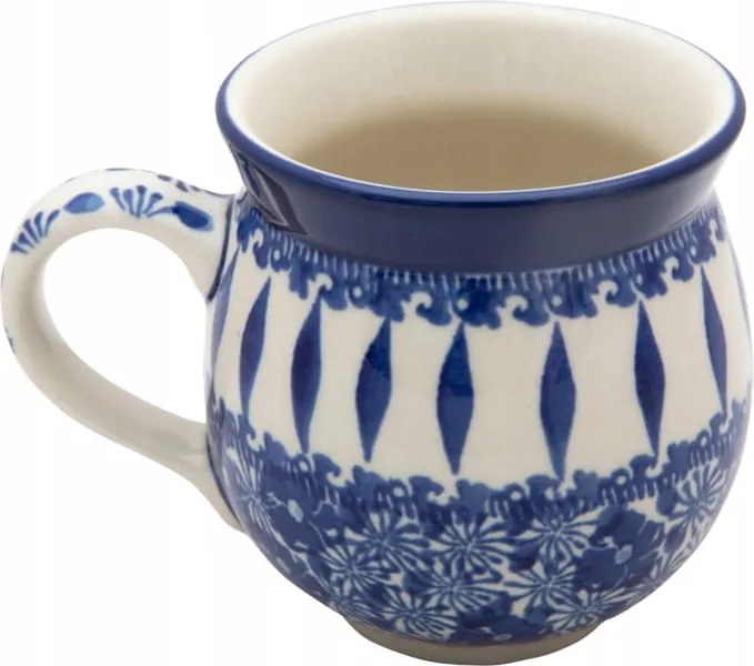 Cseh Bögre Hordó 330 ml Művészi kerámia Bolesławiec dek 3309