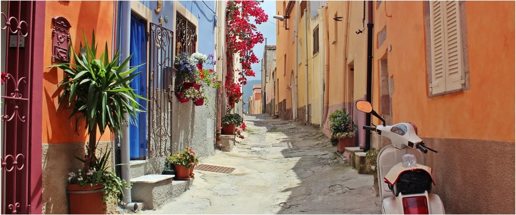 Szardínia utcáinak képe (120x50 cm)