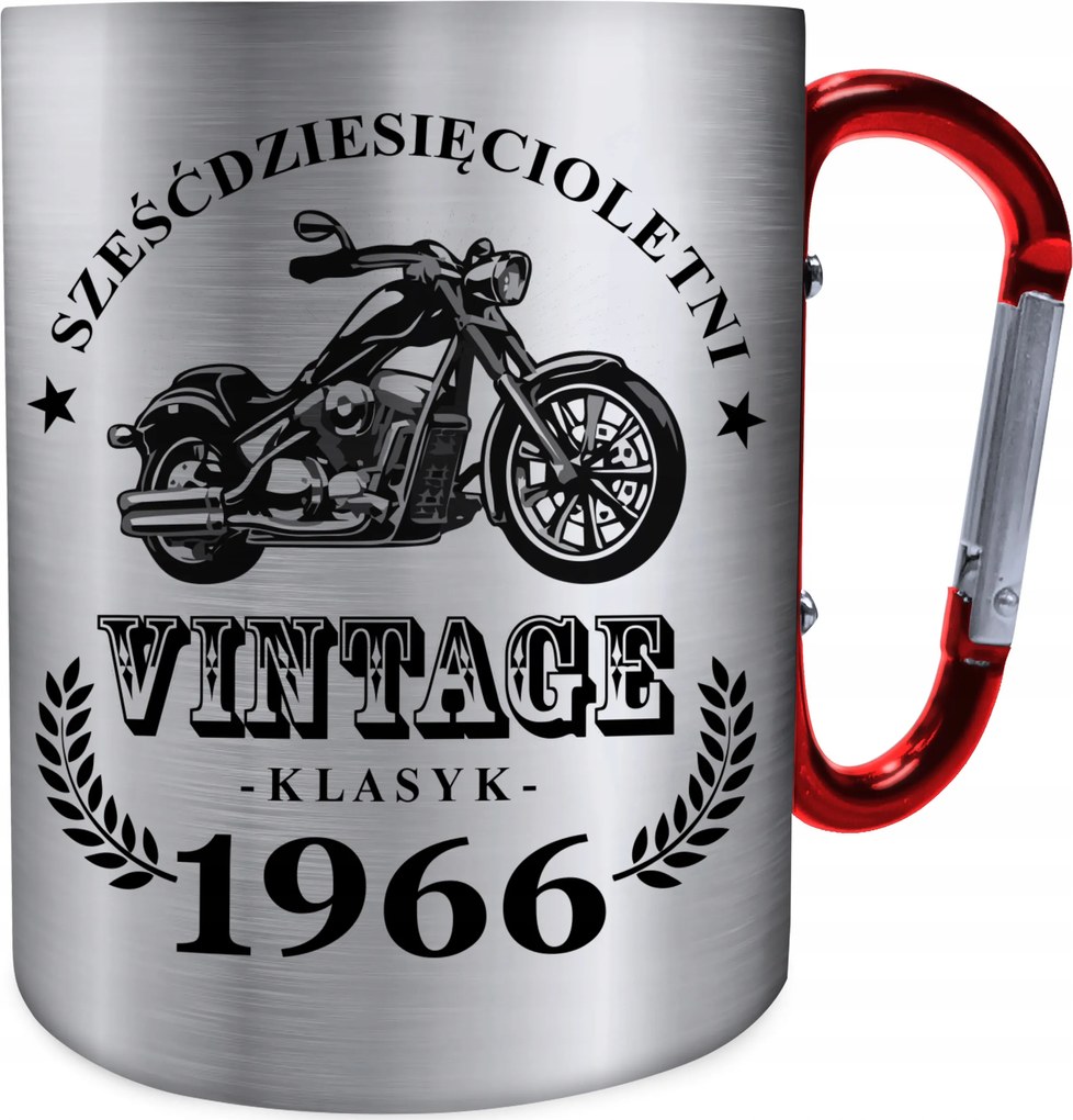 Fém Bögre 60 Éves Klasszikus 60. Születésnapra Vintage Motor Birthday Ajándék