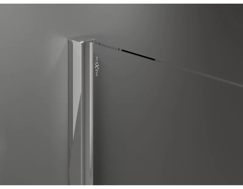 Mexen Velar, zuhanykabin tolóajtóval 120 x 110 cm, 8 mm-es matt üveg, króm, 871-120-110-31-01