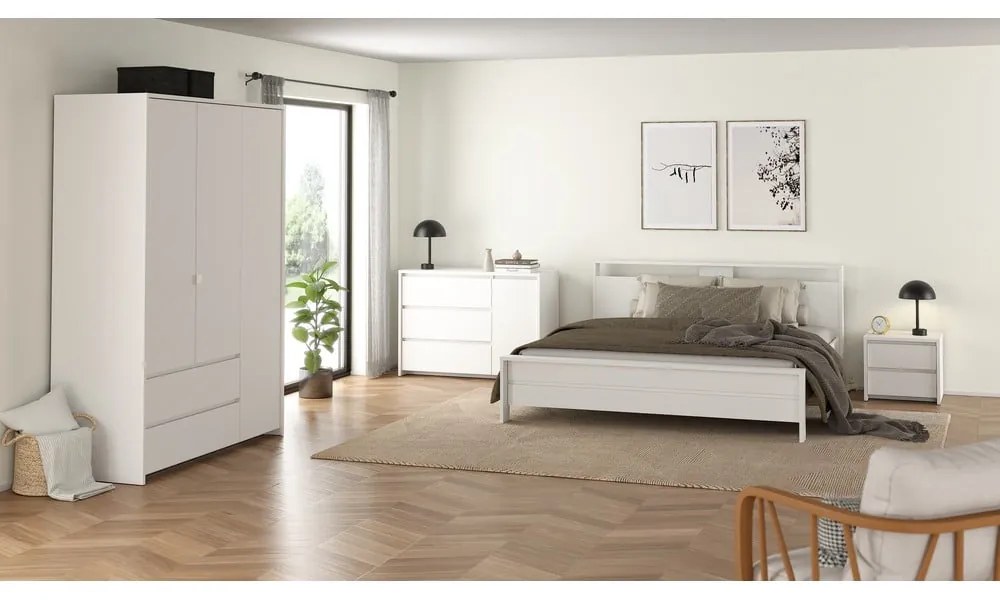 Fehér éjjeliszekrény Next – Tvilum