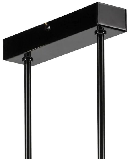 ASTRID mennyezeti lámpa 4xE27/60W/230V fekete, rúdon