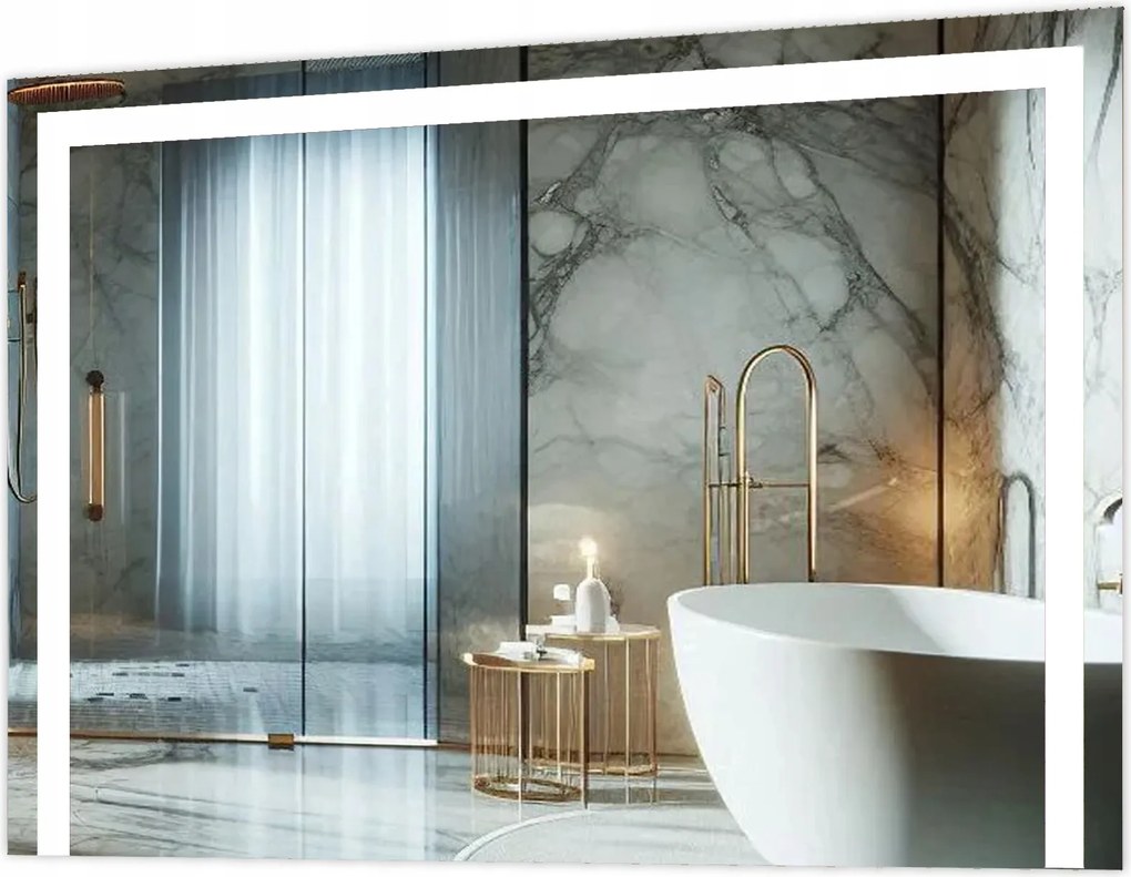 Fürdőszobai Megvilágított Led Tükör 50x40 Nova