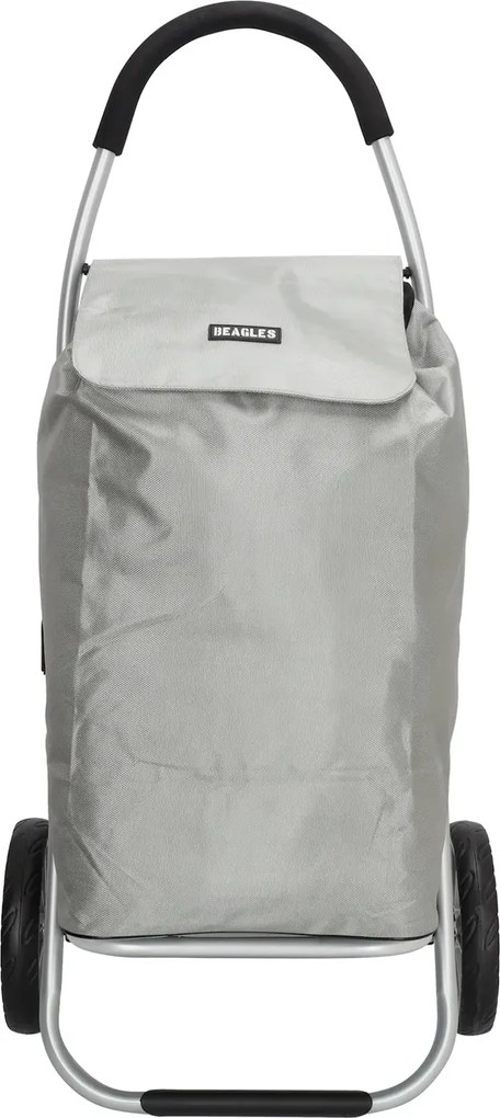 Ezüst prémium bevásárlókocsi kerekeken "Aluman"