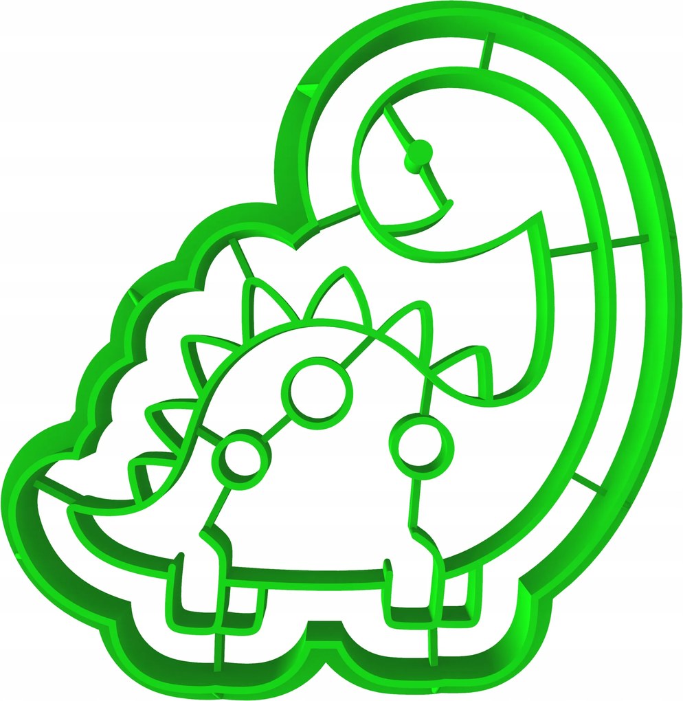 Foremka Lyukasztó Dinoszaurusz keksz- és mézeskalács kiszúró kicsi Diplodok