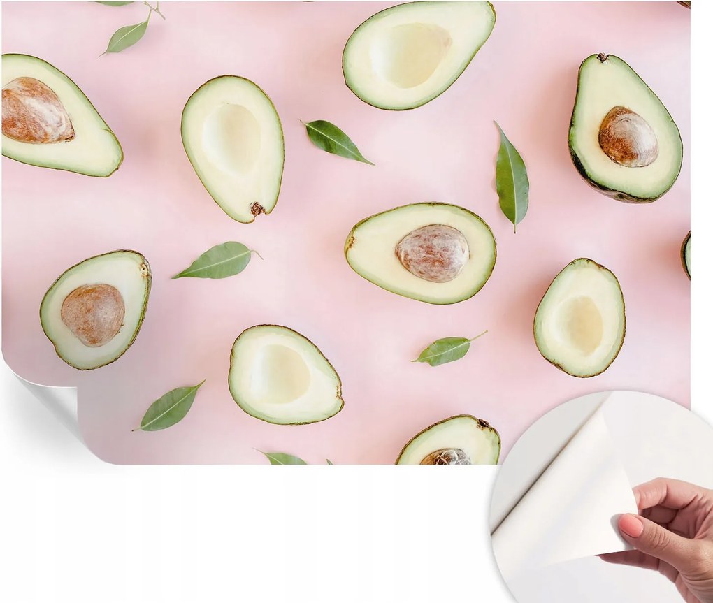 Matt öntapadós fotótapéta falra Avokádó kompozíció 104x70 cm
