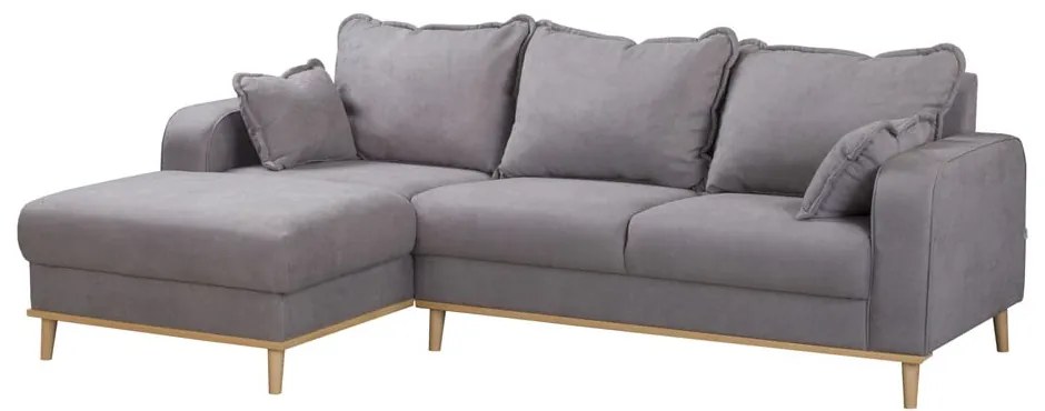 Szürke sarokkanapé (bal oldali) Beata – Ropez