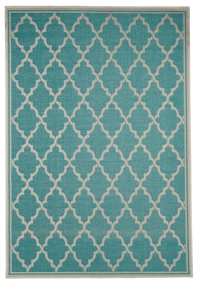 Intreccio Turquoise türkiz szőnyeg, 200 x 290 cm - Floorita