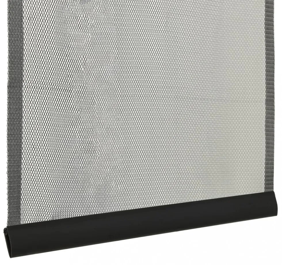 fekete szúnyogháló ajtóra 5 részes hálós függönnyel 120x240 cm