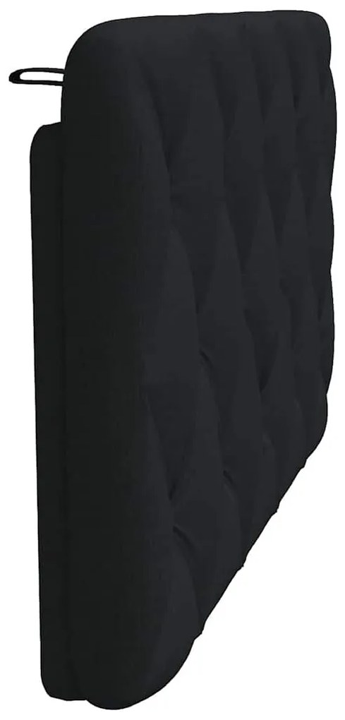 fekete szövet fejtámla párna 100 cm