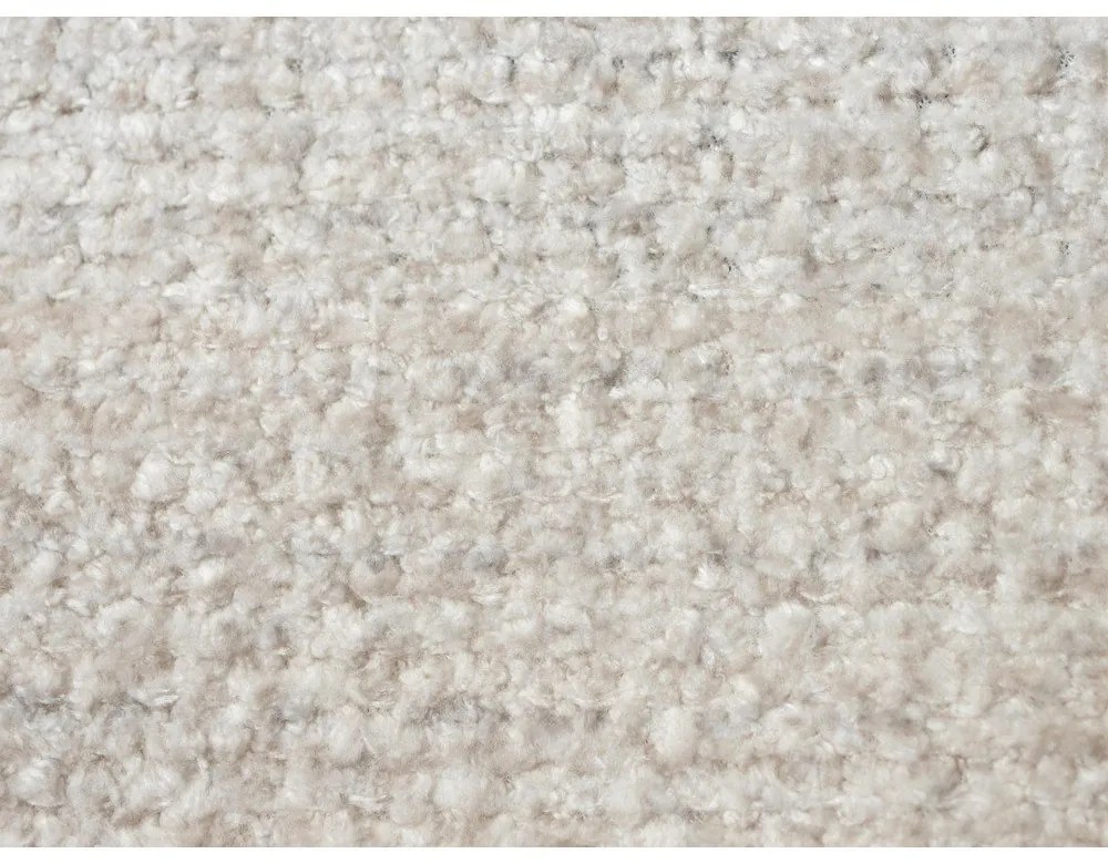 Bézs kárpitozott franciaágy ágyráccsal 160x200 cm Makana – Makamii