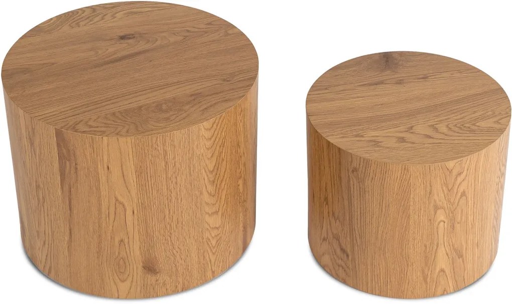 Dohányzóasztal szett Tölgy színben. LEILA