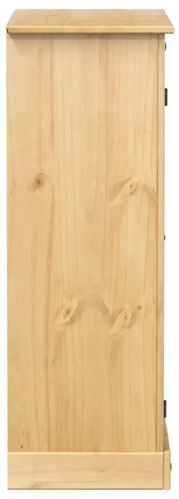 vidaXL Corona tömör fenyőfa cipőszekrény 86 x 38,5 x 108 cm