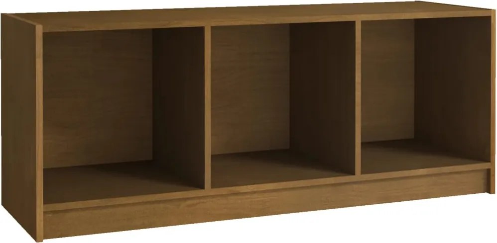 vidaXL mézbarna tömör fenyőfa TV-szekrény 104 x 33 x 41 cm