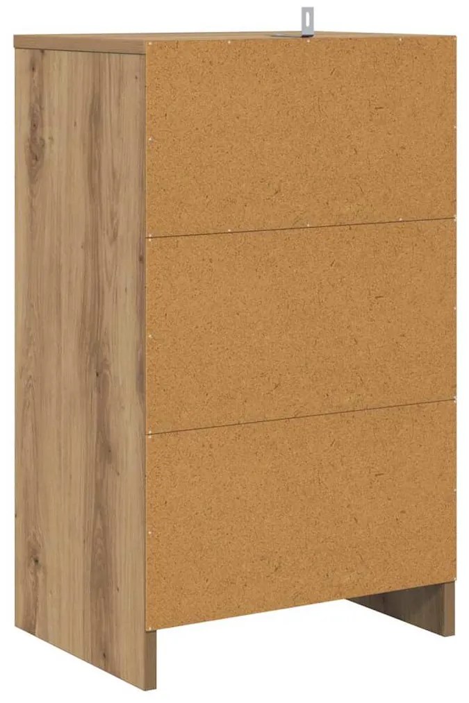 vidaXL Éjjeliszekrények 2 pcs Artisan tölgy 40 x 30 x 467 cm Faanyag