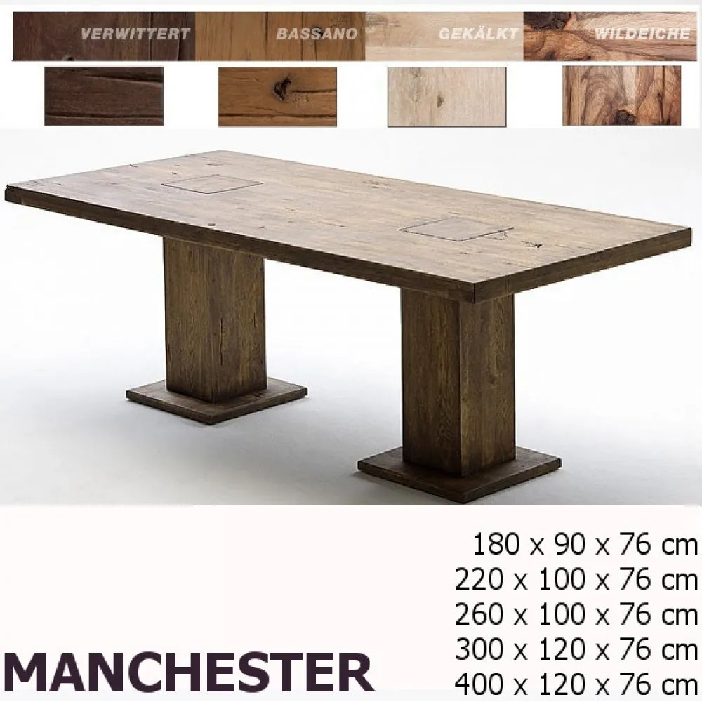 MANCHESTER Tölgy Étkezőasztal 180cm