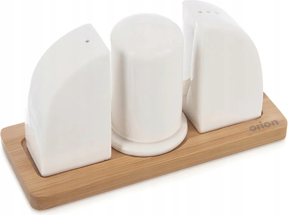 Só- És Borsszóró Porcelán Fűszertartó Szett Állvánnyal