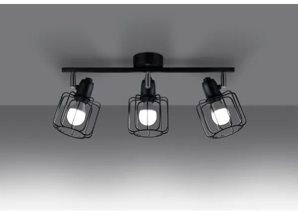 Sollux SL.1116 - Spotlámpa BELUCI 3xE14/40W/230V fekete