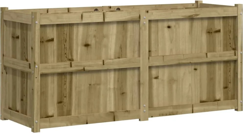 vidaXL impregnált fenyőfa kerti virágláda 150x50x70 cm