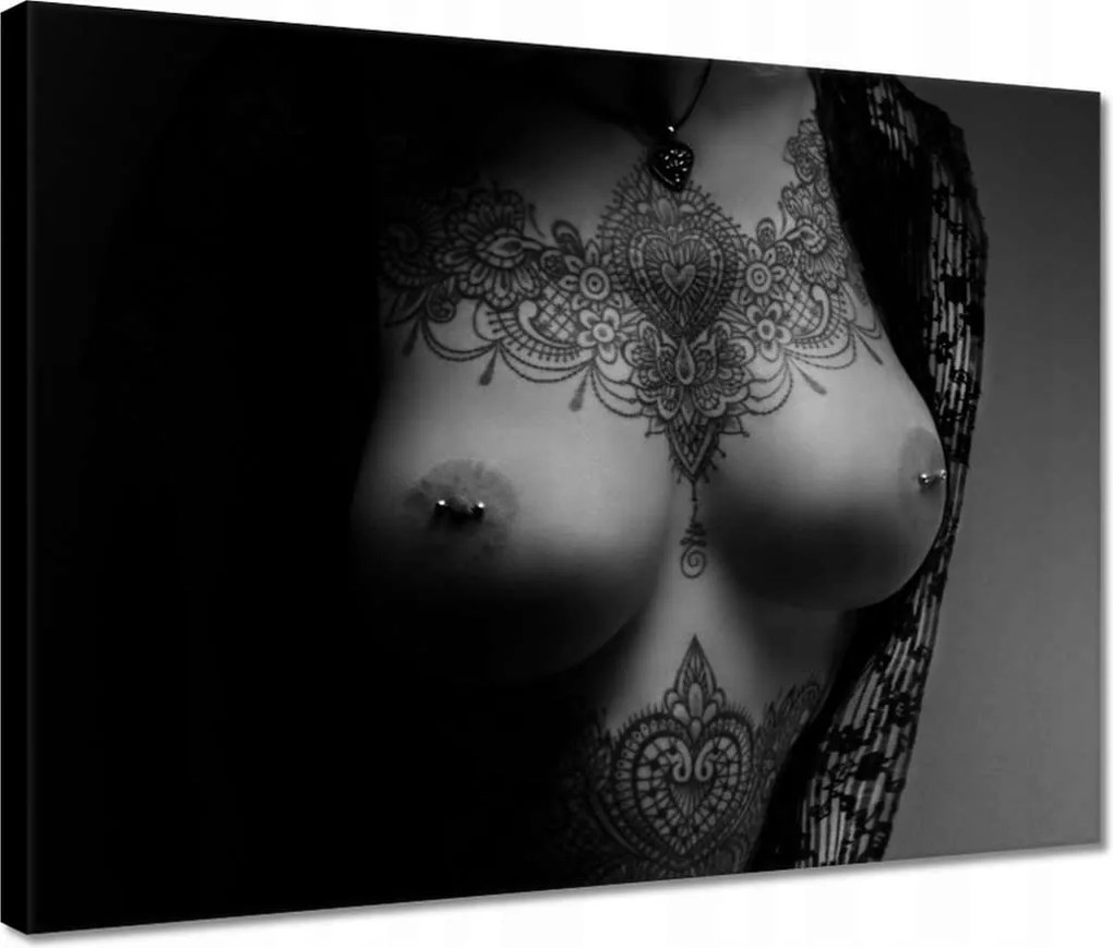 Vászonkép 40x30 Tetovált lány