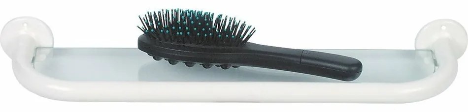 AQUALINE 8001 polc üveggel 40 cm, fehér