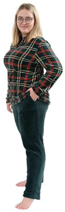 Mikroplüss pizsama GLENMOORE zöld - különböző méretekben Méret: XXL