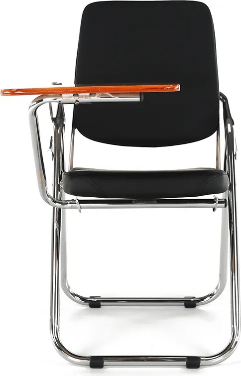 Írólapos szék, fekete/natúr, SONER