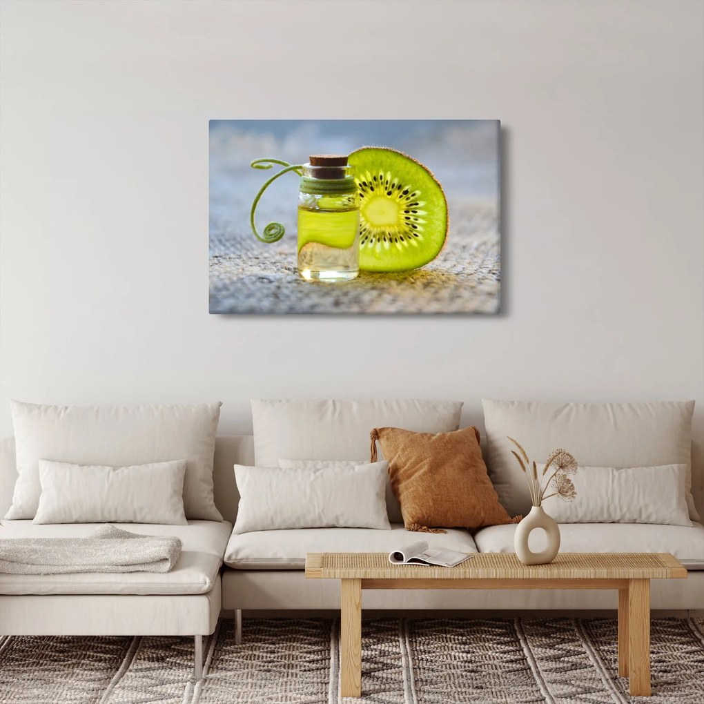 Kép - szeletelt kivi részlete (90x60 cm)