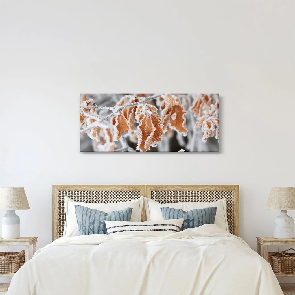 Kép - Fagyott levelek (120x50 cm)