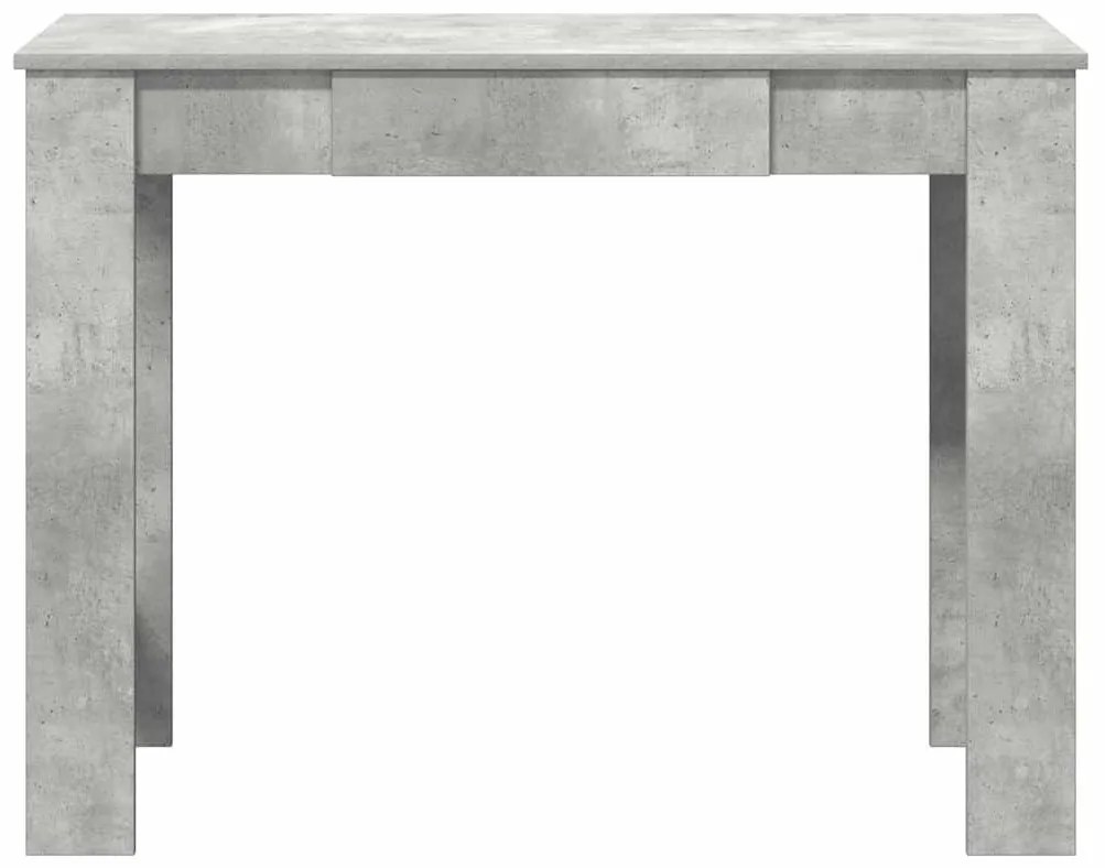 betonszürke forgácslap íróasztal 100x45x75 cm