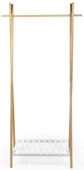 Compactor Bamboo Stender ruhaállvány, természetes fa