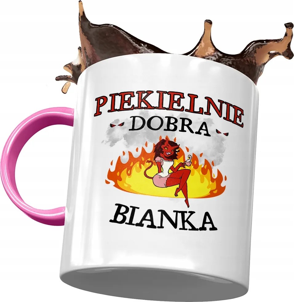 Rózsaszín Bögre Bianka Feleség Barátnő Nyomtatott Fotóval